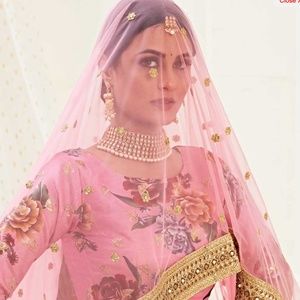 Women's Pink Lehenga Choli